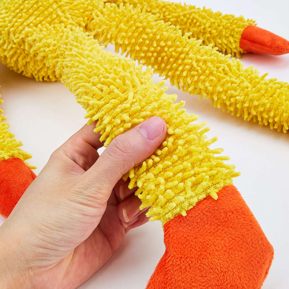 Brinquedo Pelúcia Fofos Leão Tough Amarelo para Cães - Tam.Único