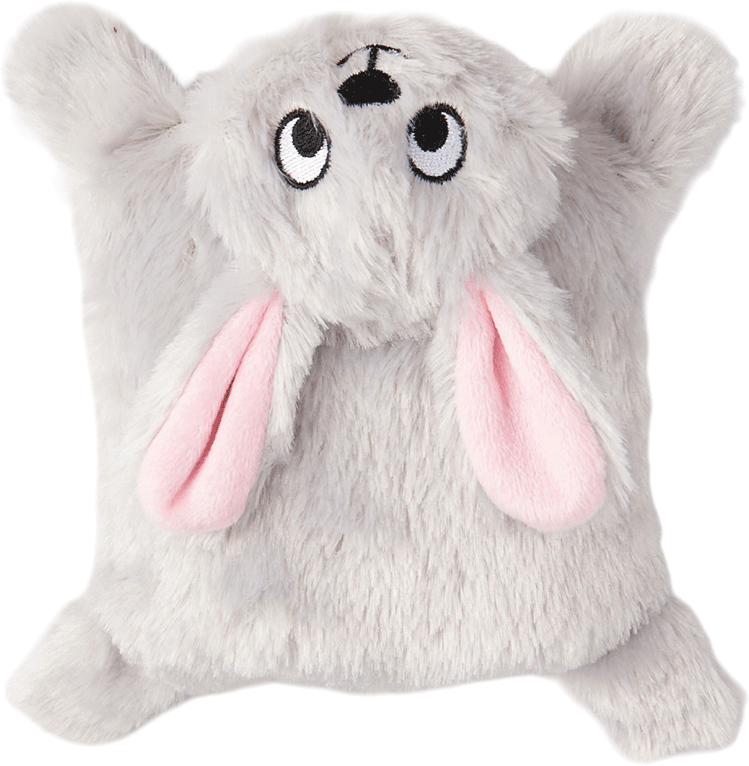 Brinquedo Pelúcia Fofos Lebre Puppy Cinza para Cães - Tam. Único