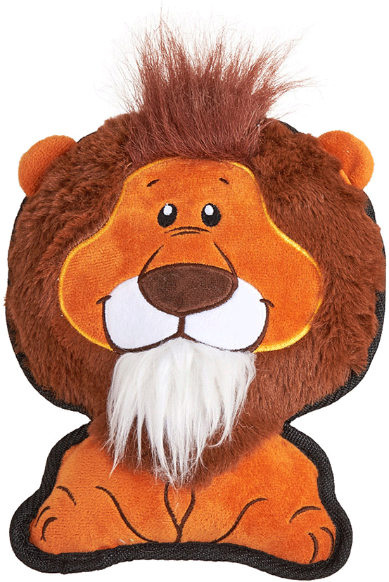 Brinquedo Pelúcia Fofos Leão Safari Marrom para Cães - Tam. Único