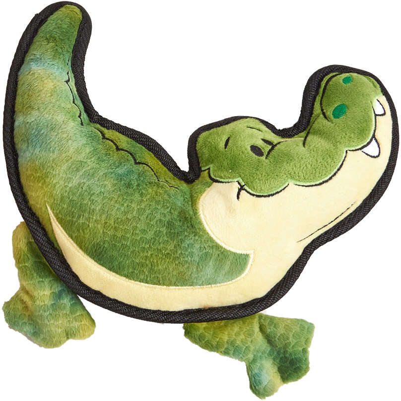 Brinquedo Pelúcia Fofos Crocodilo Safari Verde para Cães - Tam. Único