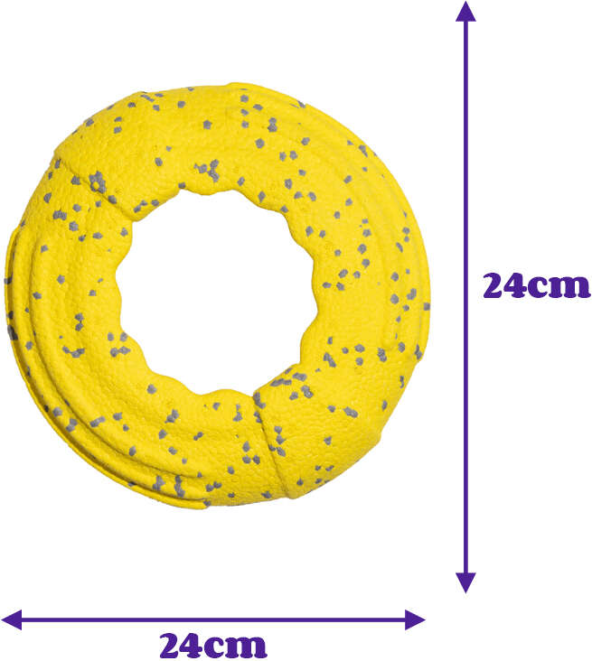 Brinquedo Interativo Fofos Flyer Amarelo para Cães - Tam. Único
