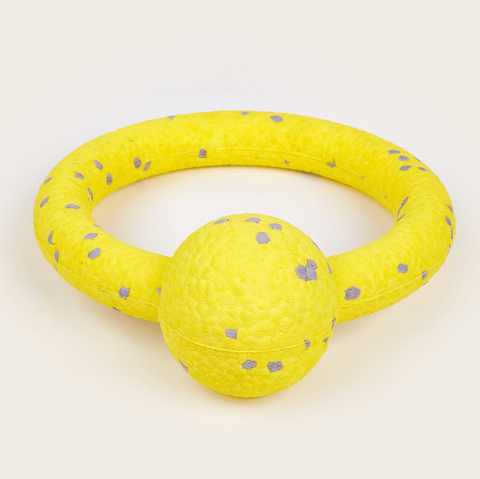 Brinquedo Interativo Fofos Puller Amarelo para Cães - Tam. Único