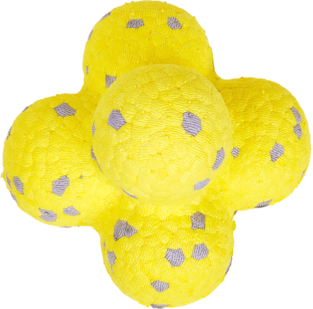 Brinquedo Interativo Fofos Molécula Amarelo para Cães - Tam. Único