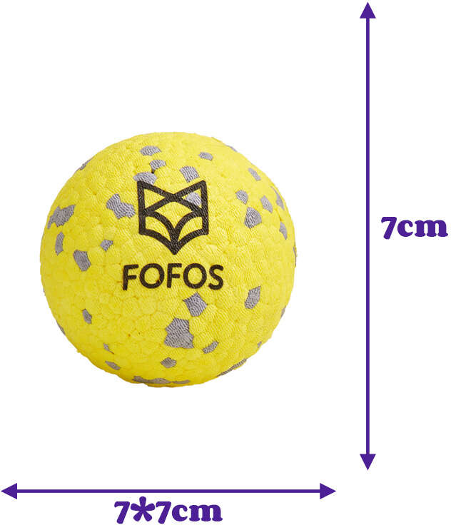 Brinquedo Interativo Fofos Bola Amarelo para Cães - Tam. Único