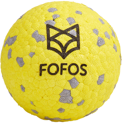 Brinquedo Interativo Fofos Bola Amarelo para Cães - Tam. Único