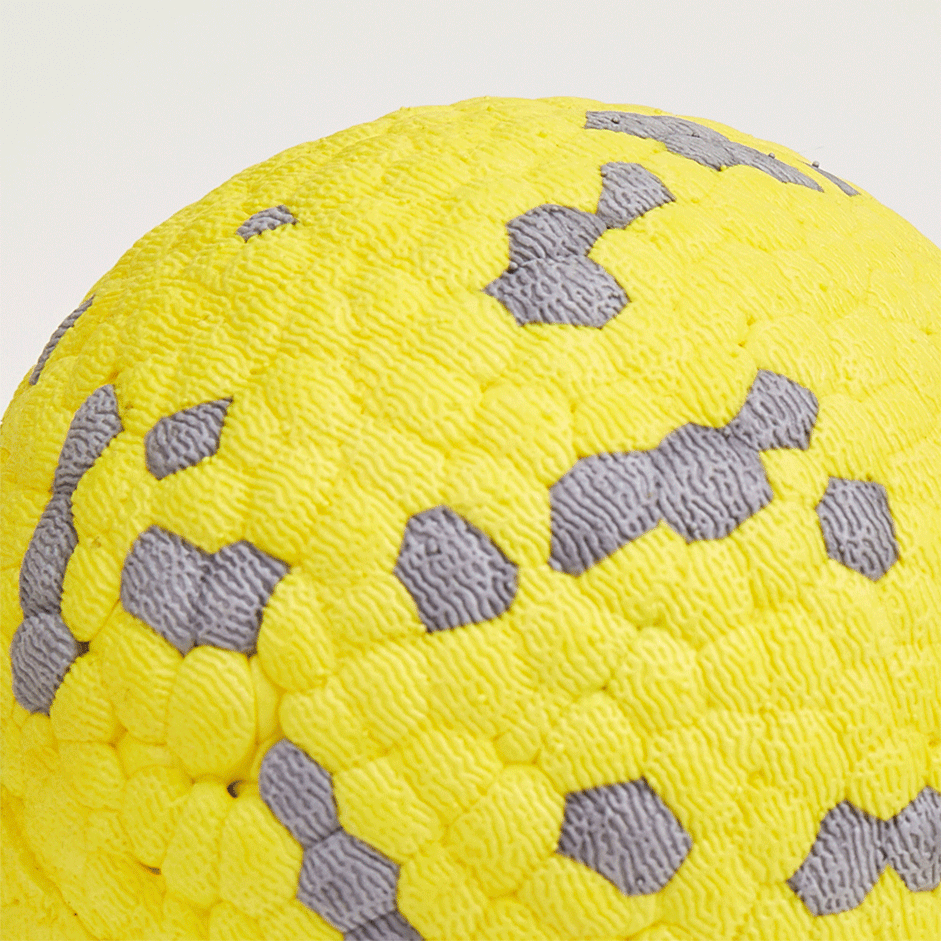 Brinquedo Interativo Fofos Bola Amarelo para Cães - Tam. Único