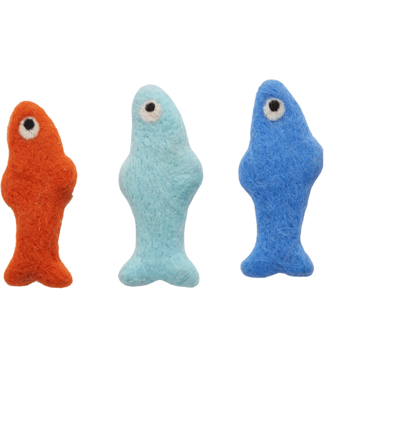 Kit Brinquedo Interativo Fofos Sardinha Sortidas para Gatos - Tam. Único