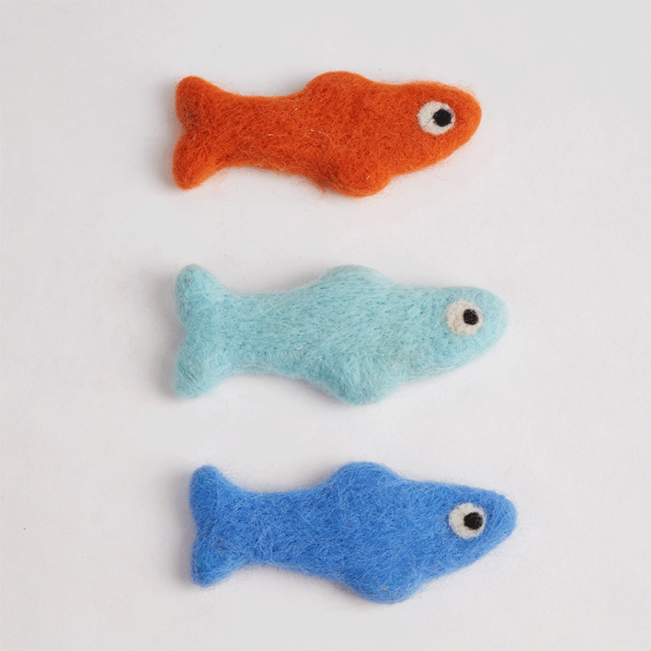 Kit Brinquedo Interativo Fofos Sardinha Sortidas para Gatos - Tam. Único