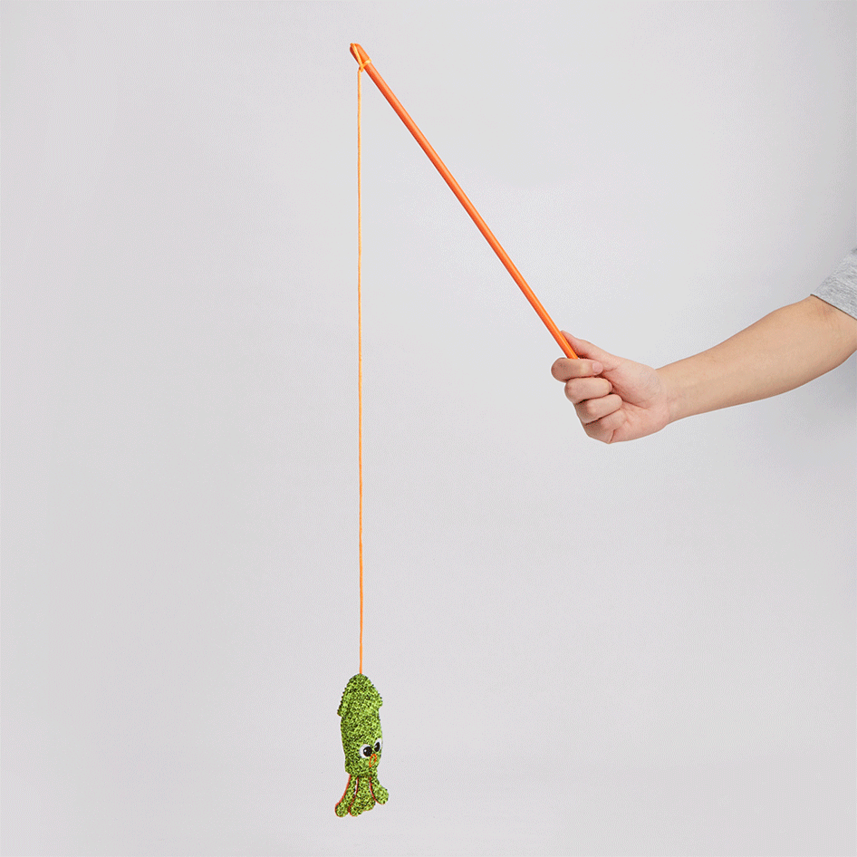 Brinquedo Varinha Fofos Turminha Submarina com Catnip para Gatos - Tam. Único