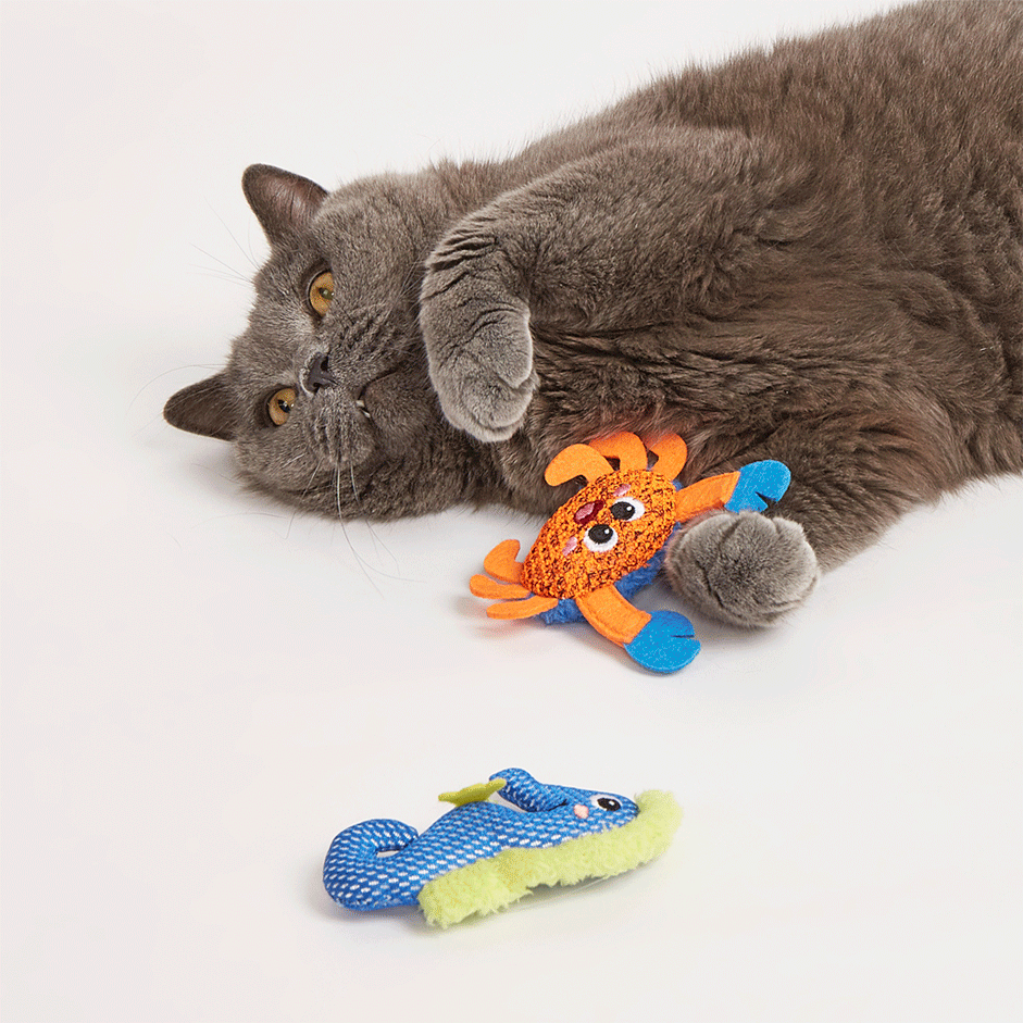 Brinquedo Varinha Fofos Turminha Submarina com Catnip para Gatos - Tam. Único