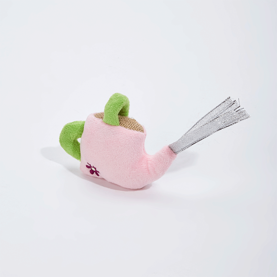 Brinquedo Pelúcia Fofos Regador Rosa com Catnip para Gatos - Tam. Único
