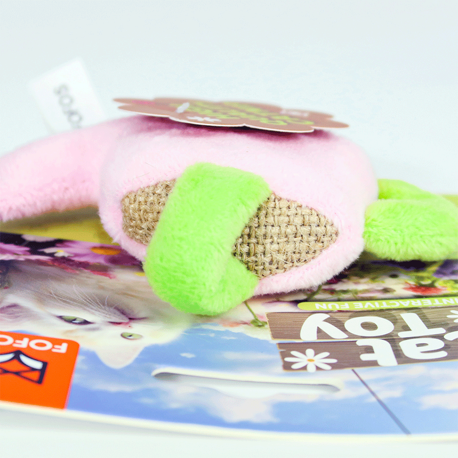 Brinquedo Pelúcia Fofos Regador Rosa com Catnip para Gatos - Tam. Único