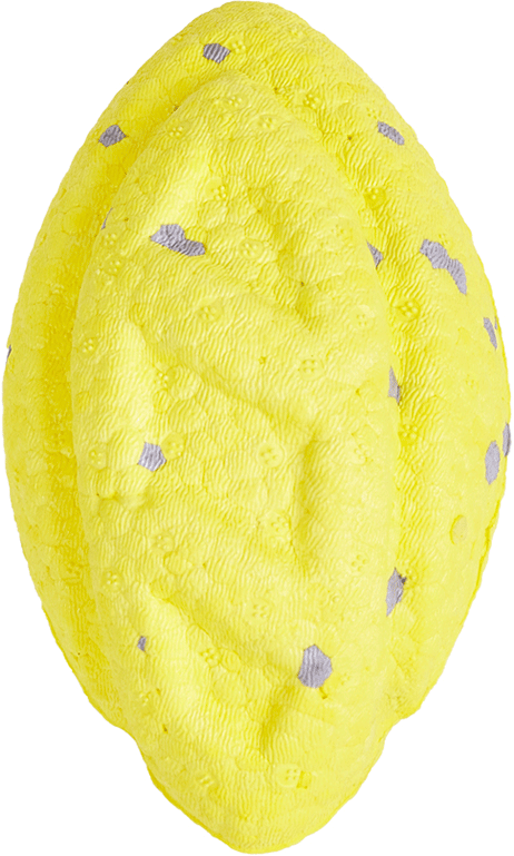 Brinquedo Interativo Fofos Bola de Rúgbi Amarelo para Cães - Tam. Único