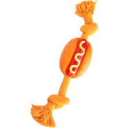 Brinquedo Interativo Fofos Cachorro Quente com Corda para Cães - Tam. Único