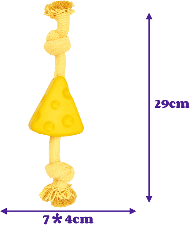 Brinquedo Interativo Fofos Espetinho com Corda para Cães - Tam. Único