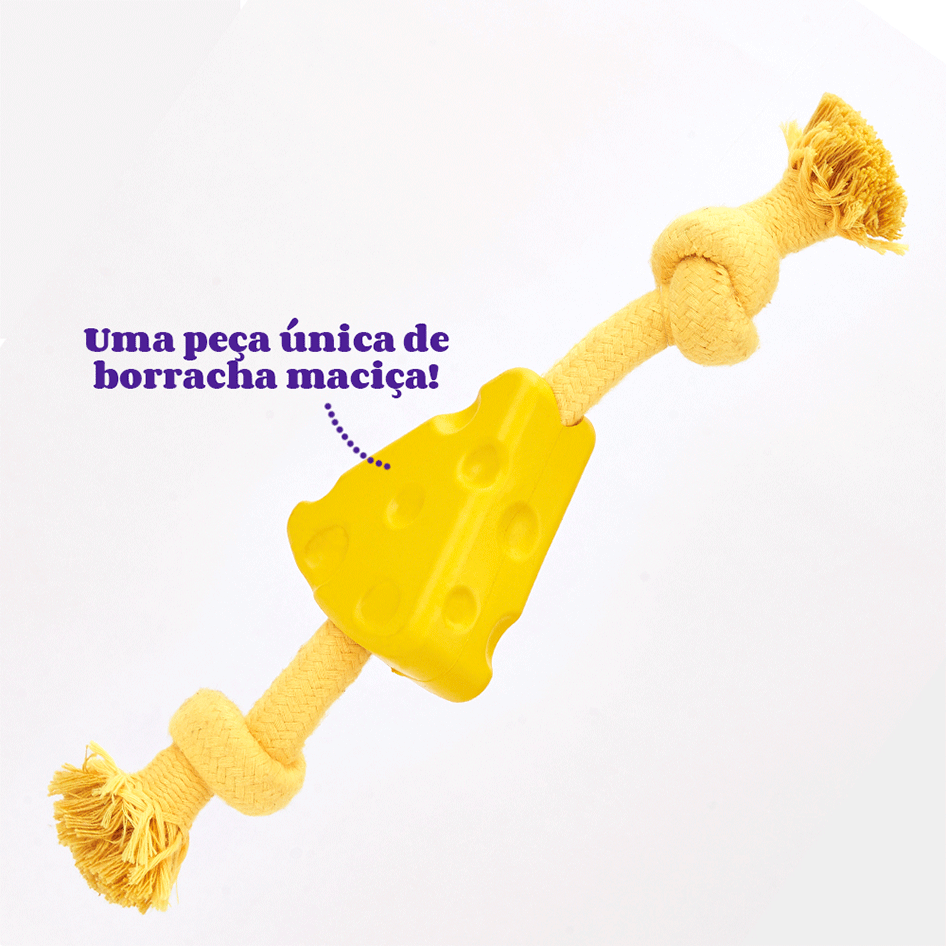 Brinquedo Interativo Fofos Espetinho com Corda para Cães - Tam. Único