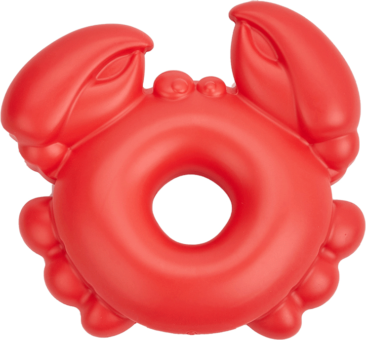 Brinquedo Mordedor Fofos Caranguejo Vermelho para Cães - Tam. Único