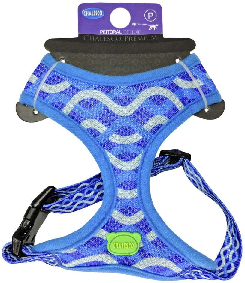Peitoral Mesh Deluxe Onda para Cães - Tam. M