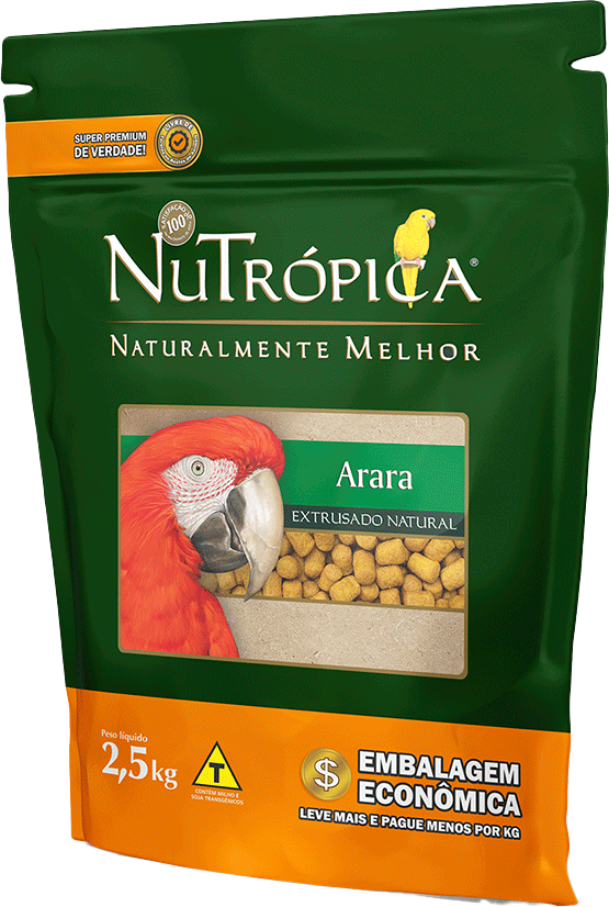 Ração Nutrópica Extrusados Natural para Arara - 2,5Kg