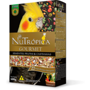 Ração Nutrópica Sementes, Frutas e Castanhas Gourmet para Calopsita - 600 g
