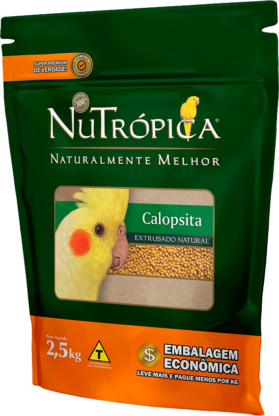 Ração Nutrópica Extrusado Natural para Calopsita - 2,5Kg
