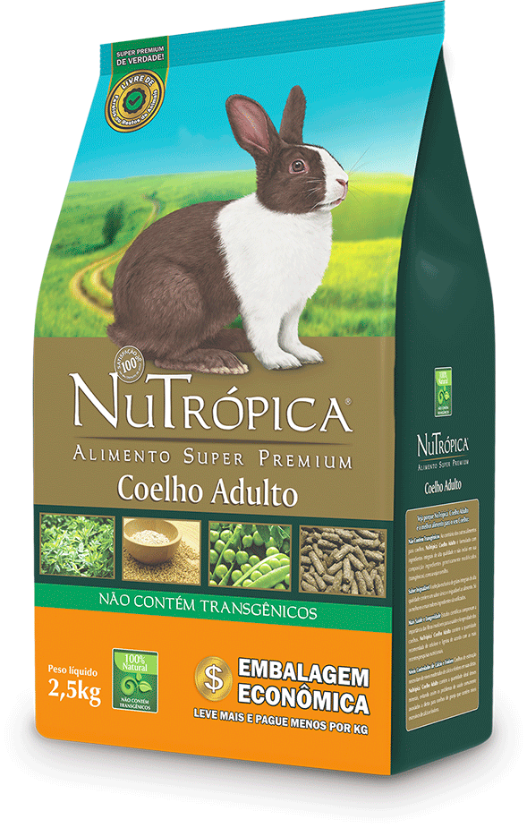 Ração Nutrópica para Coelho Adulto - 2,5Kg