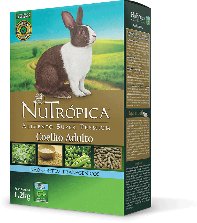 Ração Nutrópica para Coelho Adulto - 1,2Kg