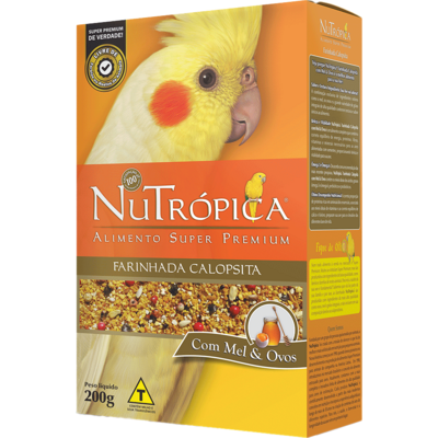 Ração Nutrópica Farinhada para Calopsita com Mel e Ovos