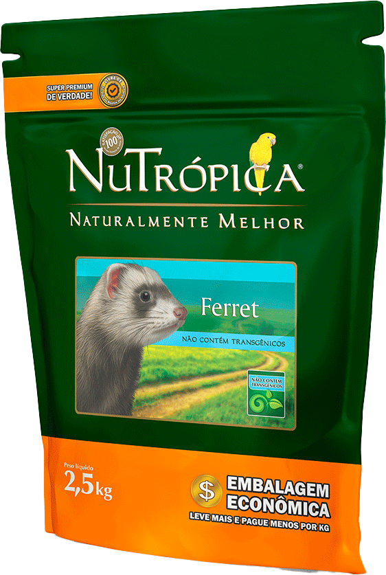 Ração Nutrópica Natural para Ferret - 2,5Kg