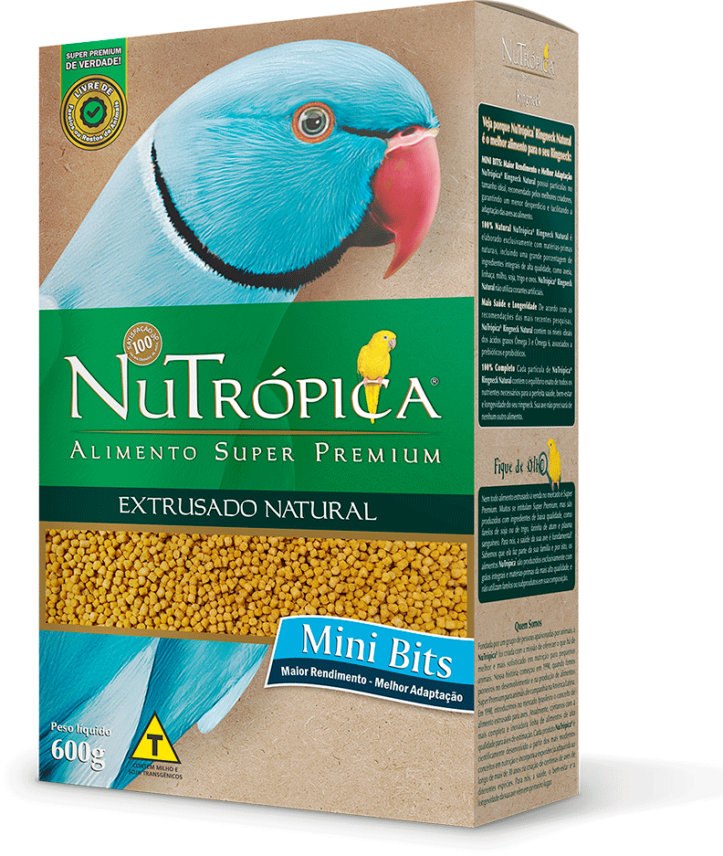 Ração Nutrópica Extrusado Natural para Ringneck - 600 g