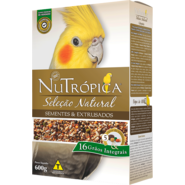 Ração Nutrópica Seleção Natural Sementes e Extrusados para Calopsita - 600 g