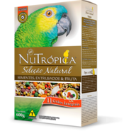 Ração Nutrópica Seleção Natural Sementes, Extrusados e Fruta para Papagaio - 600 g