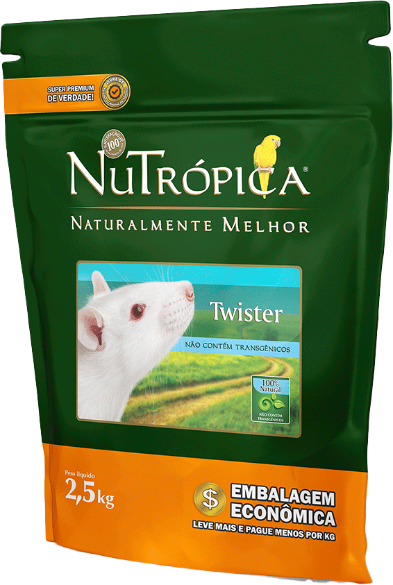 Ração Nutrópica para Twister - 2,5Kg