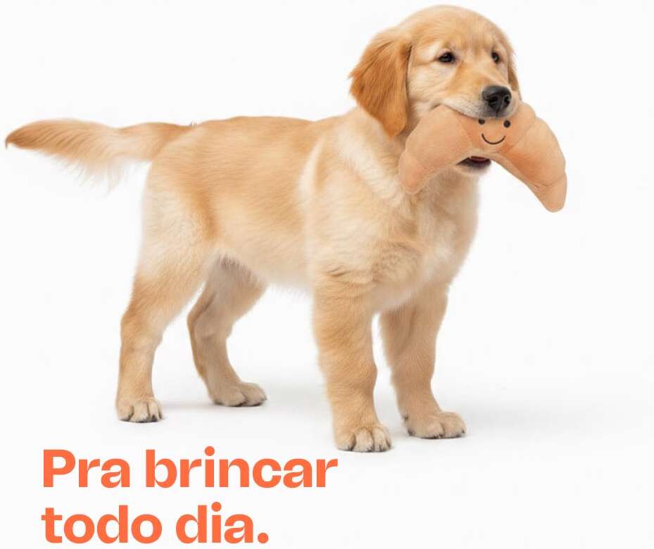 Brinquedo de Pelúcia Meau Croissant para Cães - Tam. Único