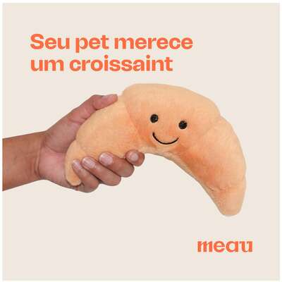 Brinquedo de Pelúcia Meau Croissant para Cães