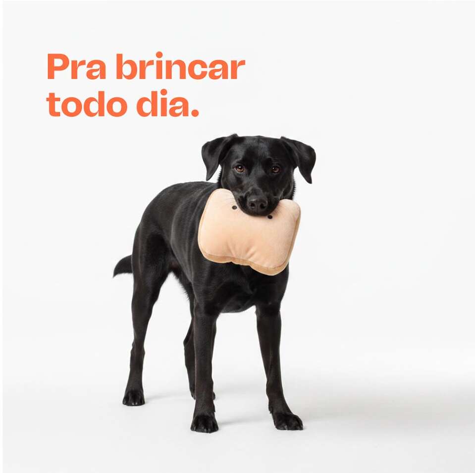 Brinquedo de Pelúcia Meau Pão de Forma para Cães - Tam. Único