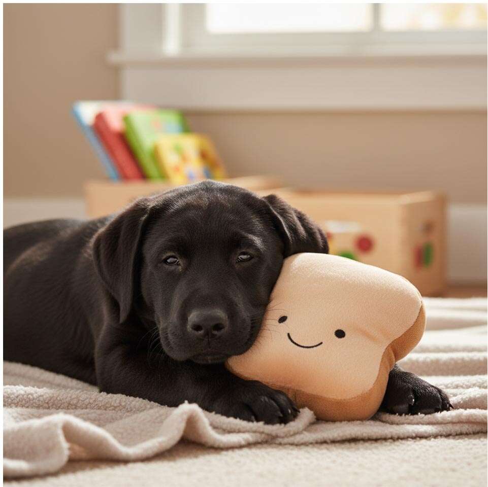 Brinquedo de Pelúcia Meau Pão de Forma para Cães - Tam. Único
