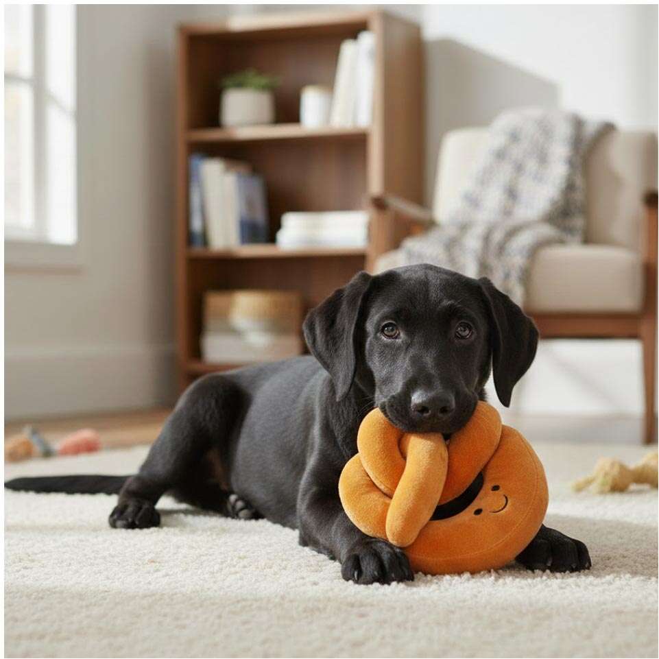 Brinquedo de Pelúcia Meau Rosquinha para Cães - Tam. Único