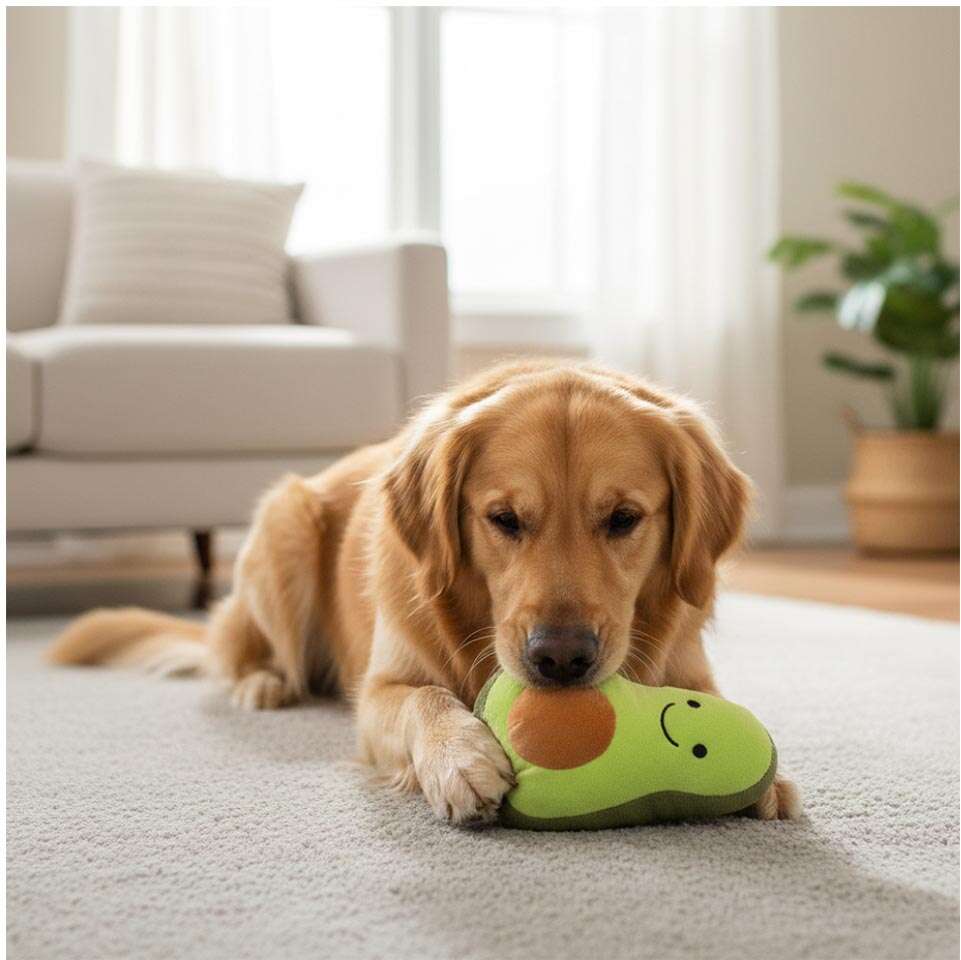 Brinquedo de Pelúcia Meau Abacate para Cães - Tam. Único