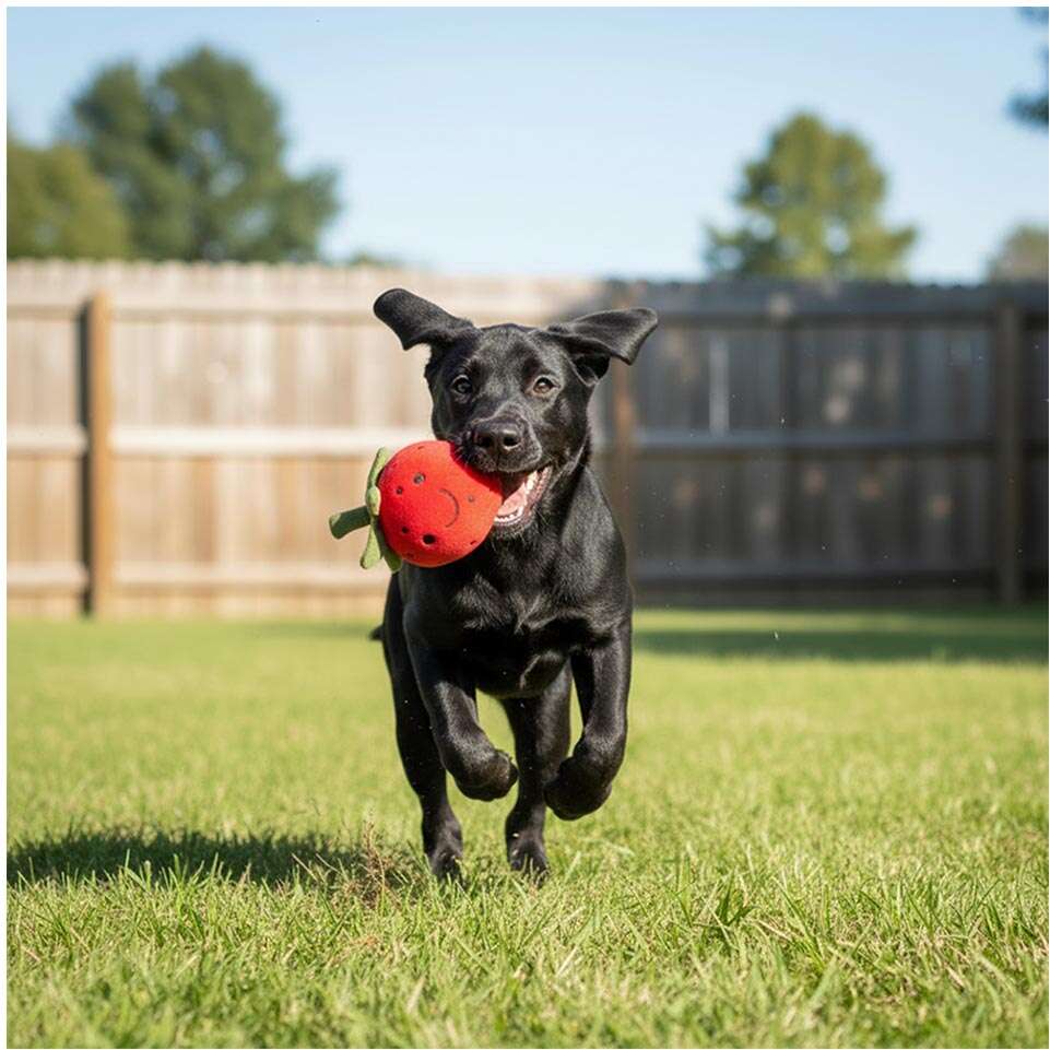 Brinquedo de Pelúcia Meau Morango para Cães - Tam. Único