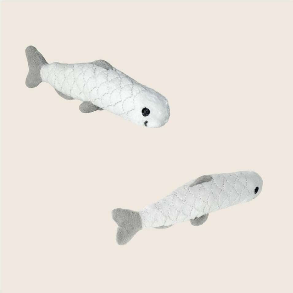 Brinquedo de Pelúcia Meau Peixe com Catnip para Gatos - Tam. Único