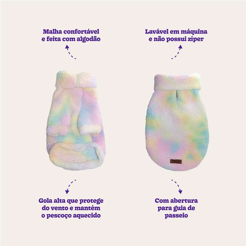 Moletom Meau Cacharrel Alpaca Rainbow - Tam. 10