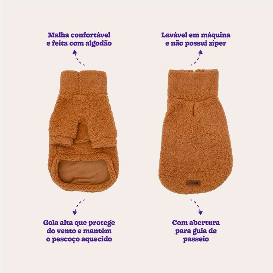 Moletom Meau Cacharrel Alpaca Marrom - Tam. 04