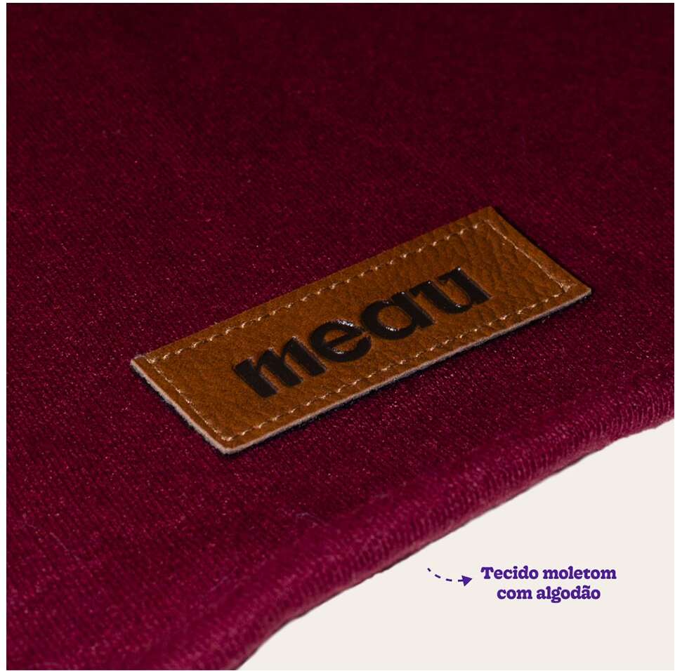 Moletom Meau Simples Vinho Bordô - Tam. 06