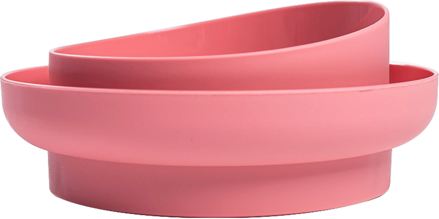 Comedouro Familia de Estimação Antiformiga Rosa para Cães - Tam. M
