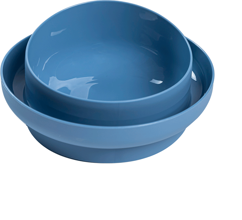 Comedouro Familia de Estimação Antiformiga Azul para Cães - Tam. M