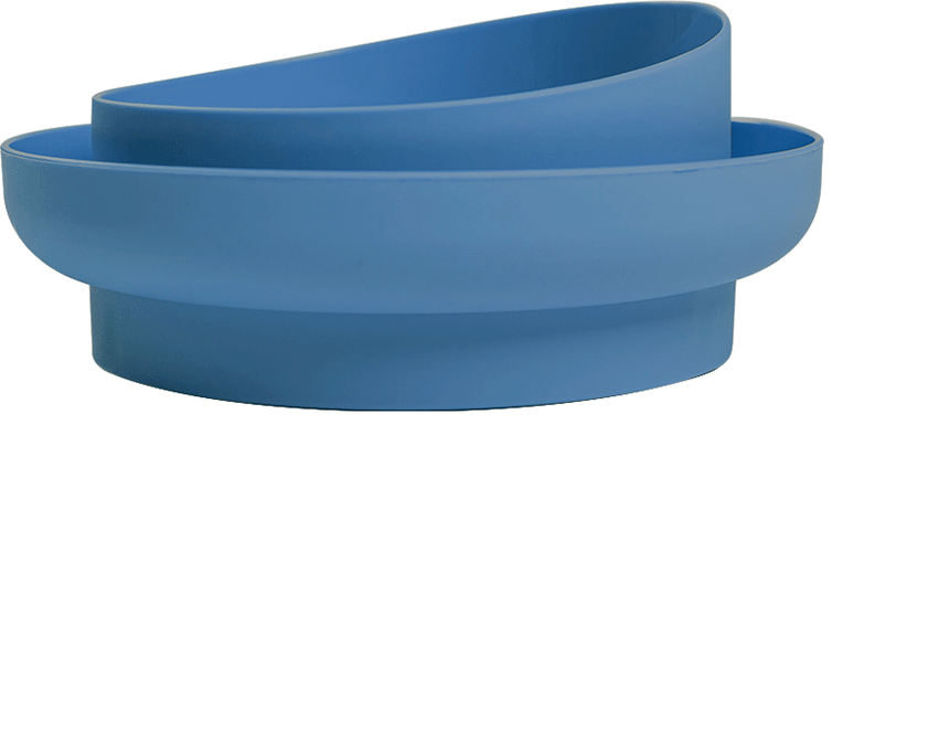 Comedouro Familia de Estimação Antiformiga Azul para Cães - Tam. M