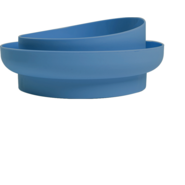 Comedouro Familia de Estimação Antiformiga Azul para Cães - Tam. M