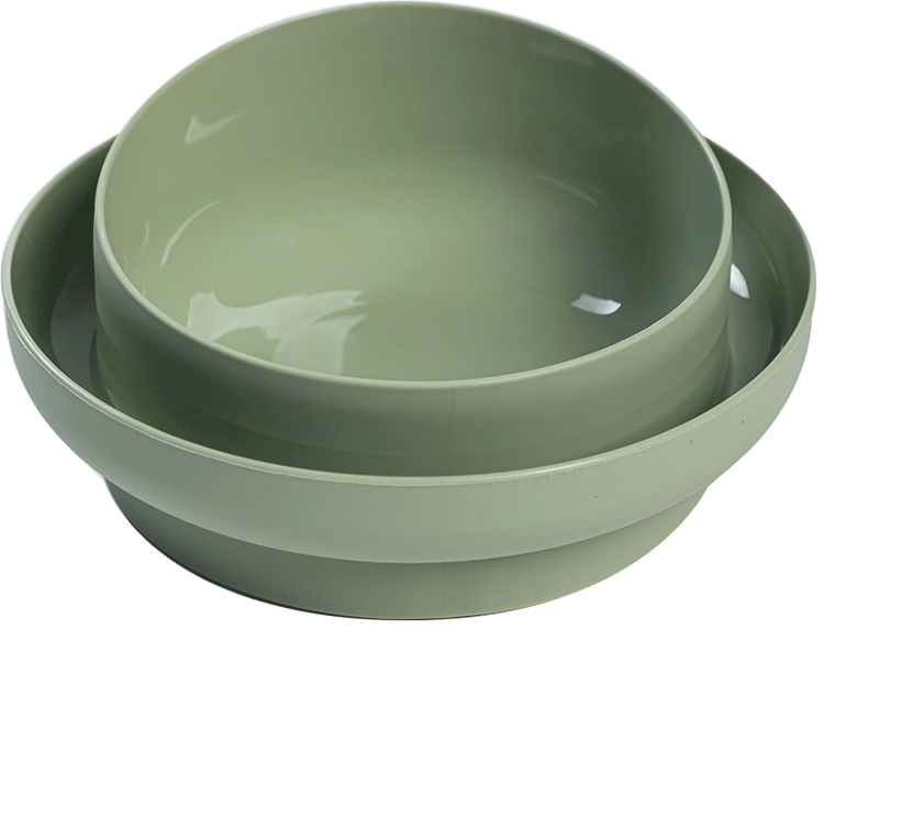 Comedouro Familia de Estimação Antiformiga Verde para Cães - Tam. M