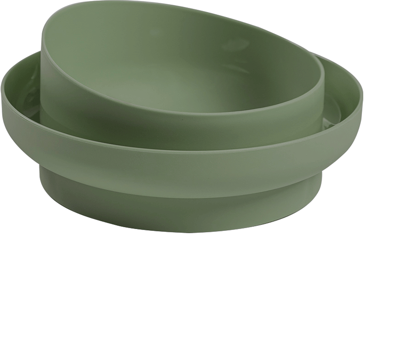 Comedouro Familia de Estimação Antiformiga Verde para Cães - Tam. M